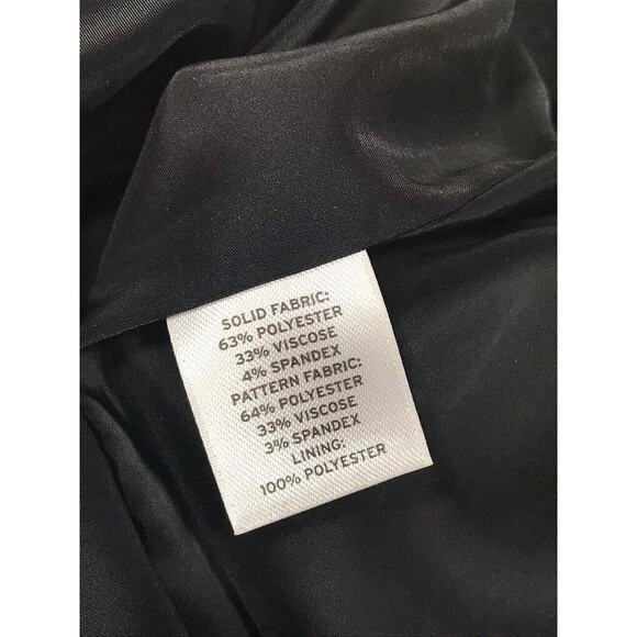 Halogen Womens Size 8 Tweed Career Skirt Black Pencil Straight Lined Vent - Picture 6 of 6